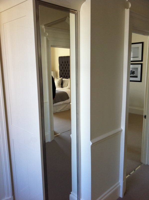 Full-length wardrobe mirror fitted in Didcot home
