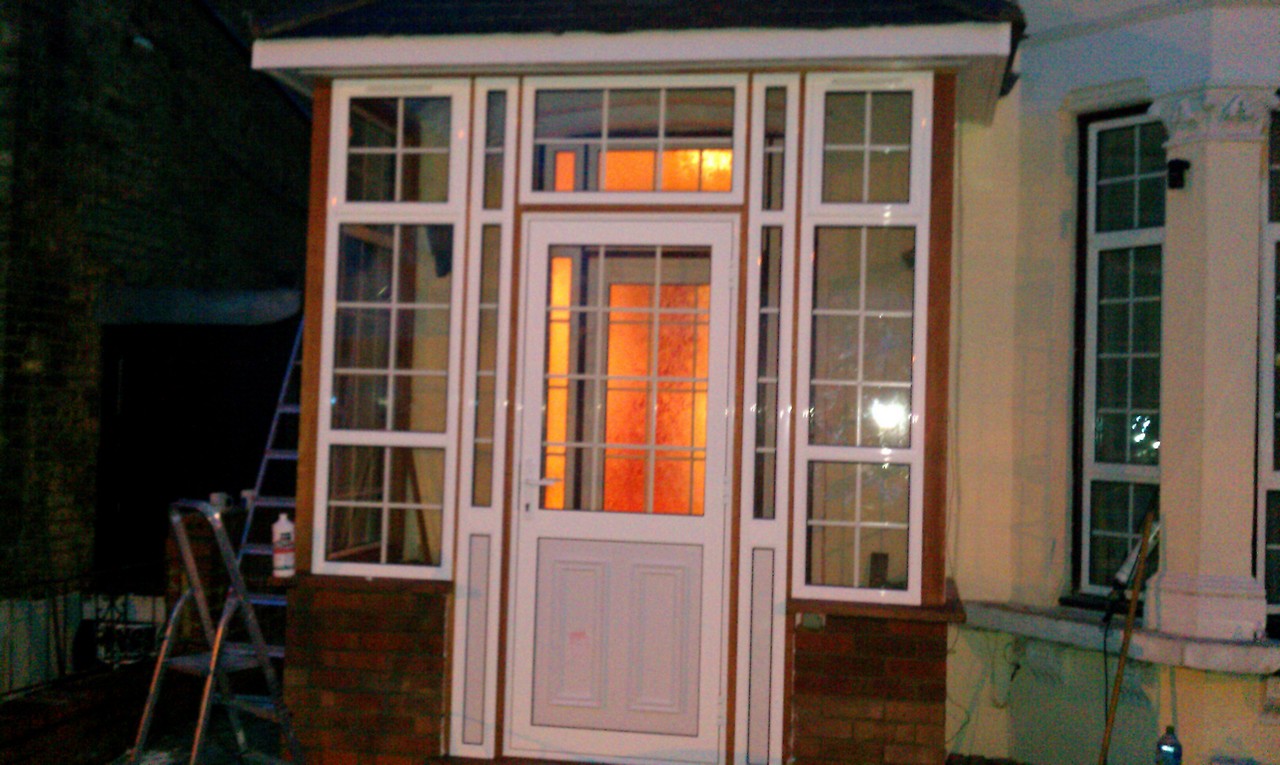 uPVC porch with Georgian bar glazing installed in Didcot